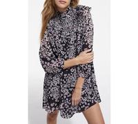 The Kooples Short Dress With Long Sleeves Black/pink Taille: 36 | Robes Mini Outlet | Femme | Blanche