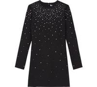 The Kooples Short Dress With Long Sleeves Black Taille: 40 | Robes Mini Outlet | Femme | Le Noir