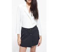 The Kooples Short Dress With Skirt/blouse Detail Black White Taille: 38 | Robes Mini Outlet | Femme | Le Noir