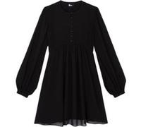 The Kooples Short Long-sleeved Dress With Tribes Black Taille: 34 | Robes Mini Outlet | Femme | Le Noir