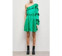 The Kooples Shoulder Dress With Long Sleeves And Ruffles Green Taille: 40 | Robes Mini Outlet | Femme | Vert
