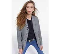 The Kooples Simple Soft Jacket Black White Taille: 34 | Blazers Outlet | Femme | Le Noir
