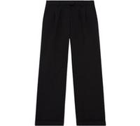 The Kooples Single Trousers With Pleats And Lapels Black Taille: 42 | Pantalons droits Outlet | Femme | Le Noir