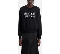 The Kooples Sweat Avec Print Devant Don T Sell Your Soul Black Taille: 38 | Pulls Outlet | Femme | Le Noir