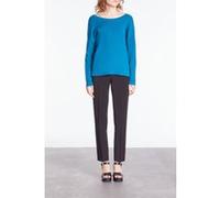 The Kooples Sweater With Fake Buttons On The Back Medium Blue Taille: 34 | Pulls en Maille Outlet | Femme | Bleu