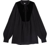 The Kooples Top Ample Ml Encolure V Black Taille: 34 | Chemisiers Outlet | Femme | Le Noir