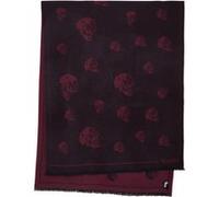 The Kooples Wool Scarf With Skull Pattern Black-bordeaux Taille: OS | Écharpes Outlet | Homme | Blanche