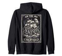 The Kraken Tarot Card Vintage Sea Monster Sweat à Capuche