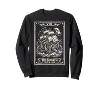The Kraken Tarot Card Vintage Sea Monster Sweatshirt