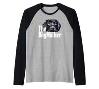 The Lab Dog Maman Labrador Retriever Noir Manche Raglan