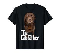 The Lab Father Brown, Labrador Chocolate Retriever, Papa et Chien T-Shirt