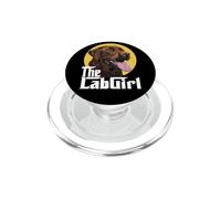 The Lab Girl Labrador Retriever Maman en Chocolat Marron PopSockets PopGrip pour MagSafe