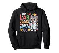 The Lab is Calling and I Meowst Go Science Cat Nerd |- Sweat à Capuche
