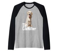 The Lab Mother Golden Labrador Retriever Mom Dog Mama Manche Raglan