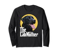 The Lab Mother Labrador Retriever Maman Chien Maman Noir Manche Longue