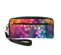 The Lantern Pichet Flower Under the Rainbow Sunshine Trousse de maquillage de voyage polyvalente - Impression double face, organiseur de cosmétiques en cuir synthétique ultra doux pour femme, cadeau