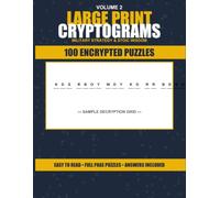 THE LARGE PRINT CRYPTOGRAM BOOK FOR ADULTS: VOLUME 2: 100 Military Strategy & Stoic Wisdom Cipher Puzzles for Mental Resilience | Sun Tzu, Marcus Aurelius, Seneca & Historic Commanders