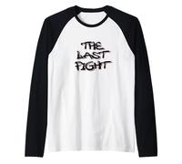 The Last Fight Black Graffiti Style Design Manche Raglan