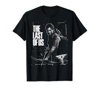 The Last of Us Ellie Readys Bow Black and White Portrait T-Shirt