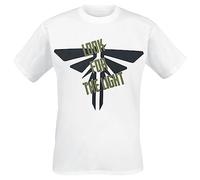 The Last Of Us Fire Fly Design Homme T-Shirt Manches Courtes Blanc L
