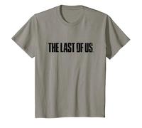 The Last of Us Iconic Distressed Big Chest Logo T-Shirt, Enfant, Ardoise, 10 Ans
