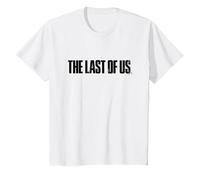 The Last of Us Iconic Distressed Big Chest Logo T-Shirt, Enfant, Blanc, 2 Ans