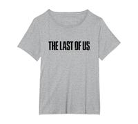 The Last of Us Iconic Distressed Big Chest Logo T-Shirt, Femme Grandes Tailles, Gris Chiné, 2X