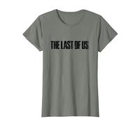 The Last of Us Iconic Distressed Big Chest Logo T-Shirt, Femme, Vert Kaki chiné, XL