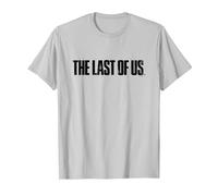 The Last of Us Iconic Distressed Big Chest Logo T-Shirt, Homme, Argent, M