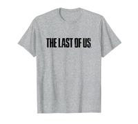 The Last of Us Iconic Distressed Big Chest Logo T-Shirt, Homme, Gris Chiné, M