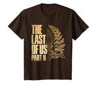 The Last of Us Part II Golden Moth and Leaves Video Game T-Shirt, Enfant, Marron, 12 Ans