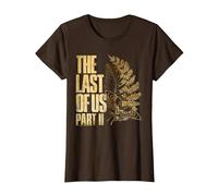 The Last of Us Part II Golden Moth and Leaves Video Game T-Shirt, Femme, Marron, M