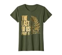 The Last of Us Part II Golden Moth and Leaves Video Game T-Shirt, Femme, Olive, M