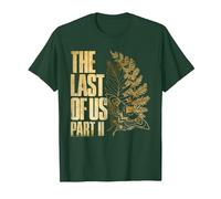 The Last of Us Part II Golden Moth and Leaves Video Game T-Shirt, Homme, Vert Forêt, S
