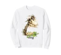 The Last of Us Part II Hat on A Dinosaur Watercolor Style Sweatshirt