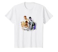 The Last of Us Part II Iconic Abby Ellie Watercolor Floral T-Shirt, Enfant, Blanc, 4 Ans