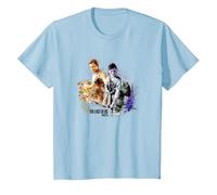 The Last of Us Part II Iconic Abby Ellie Watercolor Floral T-Shirt, Enfant, Bleu Céleste, 4 Ans