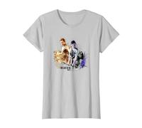 The Last of Us Part II Iconic Abby Ellie Watercolor Floral T-Shirt, Femme, Argent, L