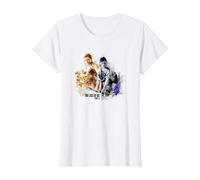 The Last of Us Part II Iconic Abby Ellie Watercolor Floral T-Shirt, Femme, Blanc, L