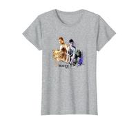 The Last of Us Part II Iconic Abby Ellie Watercolor Floral T-Shirt, Femme, Gris Chiné, XL