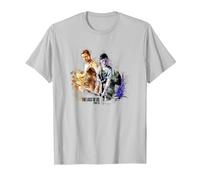 The Last of Us Part II Iconic Abby Ellie Watercolor Floral T-Shirt, Homme, Argent, M
