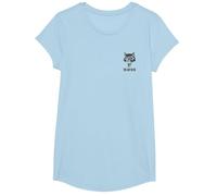 The Last of Us W.L.F. Wolf Front and Back Video Game T-Shirt, Fille, Bleu Céleste, S