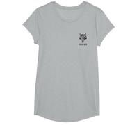 The Last of Us W.L.F. Wolf Front and Back Video Game T-Shirt, Fille, Gris Chiné, XS