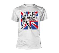 The Last Resort T Shirt A Way of Life Band Logo Nouveau Officiel Homme Blanc Size L
