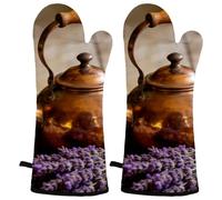 The Last Transmission of Static Heat Resistant Oven Gloves for Kitchen Baking and Grill with Secure Grip