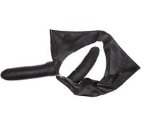 The Latex Collection 29502351101 Slip 2 godemichets-La Collection Latex, Noir (Nero 001), Taille Unique (Taille Fabricant: S/L) Femme