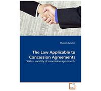 The Law Applicable To Concession Agreements