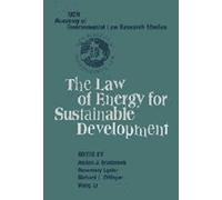 The Law Of Energy For Sustainable Development