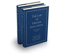 The Law Of Higher Education, 2 Volume Set
