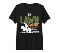 The Lawn Ranger Rides Again - Mower Mowing - Lawn Caretaker T-Shirt Haut de Gamme